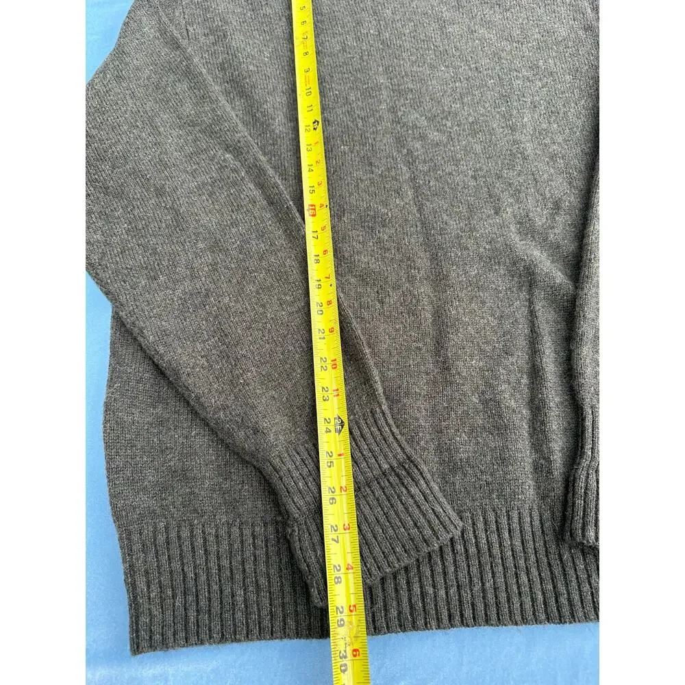 Pendleton Shetland Wool Crewneck Sweater Mens XL Gray Washable Knit Pullover